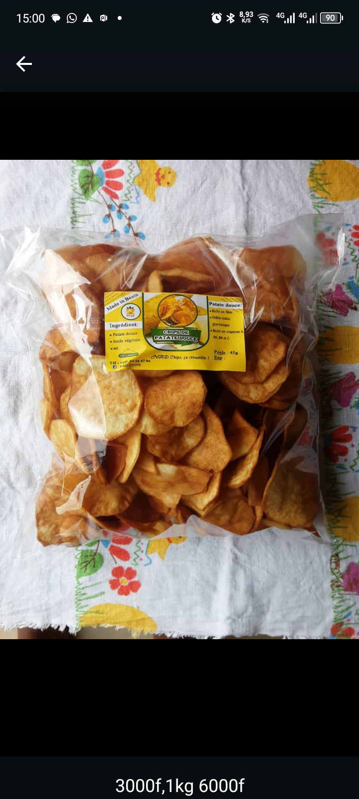 Chip de Patate douce